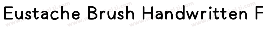 Eustache Brush Handwritten Font字体转换